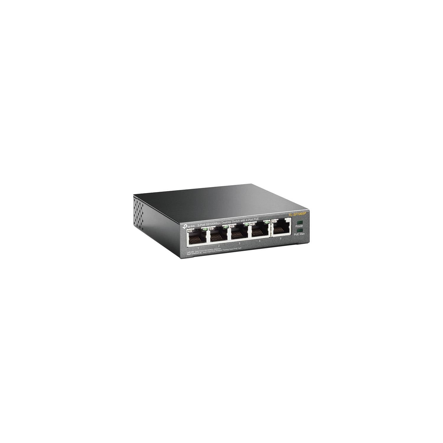 Switch Sobremesa con 5 puertos a 10/100 Mbps PoE