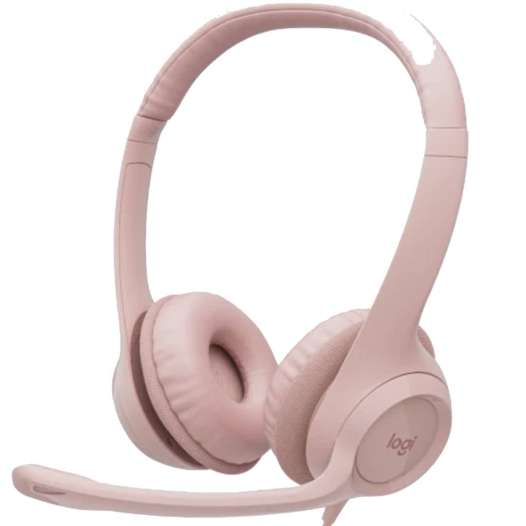 Audifonos Logitech H390 Rosado Stereo c/n Microfono USB