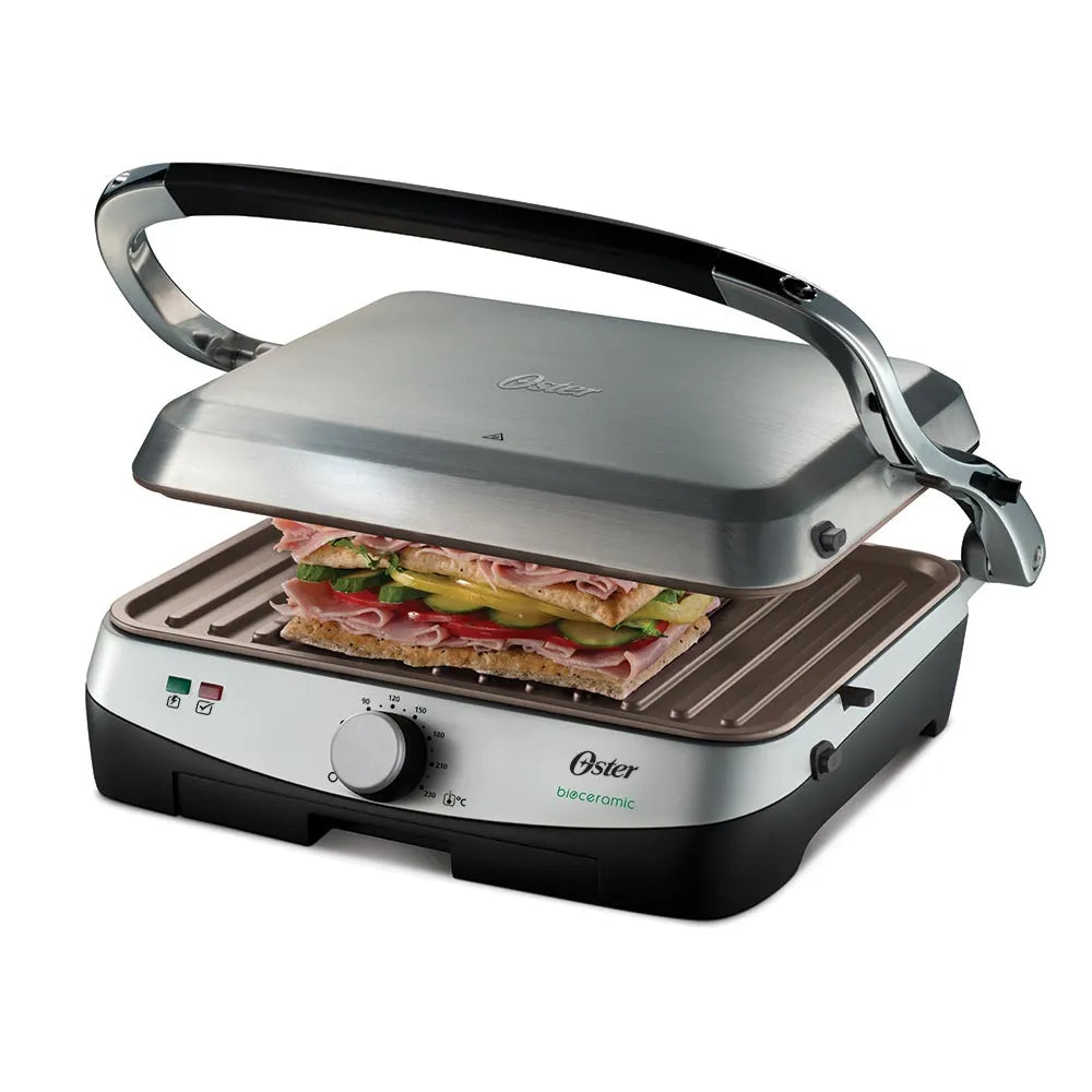 Parrilla y panini Oster® revestimiento Bioceramic® CKSTPA4881