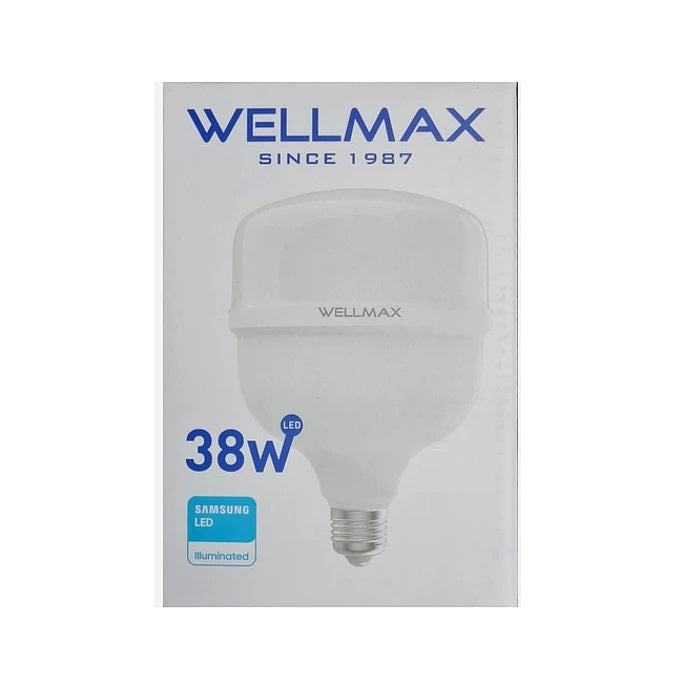 Ampolleta LED Hammer Ecolite T115 38W BLANCO- FRIO Wellmax