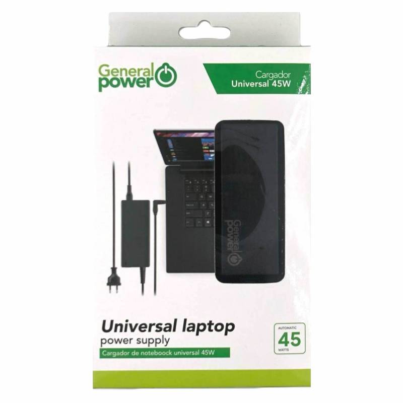 Cargador Universal Notebook 45w General Power SLIM