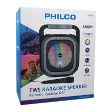 Parlante TWS Karaoke PHILCO 765RD 6.5 Black/Red