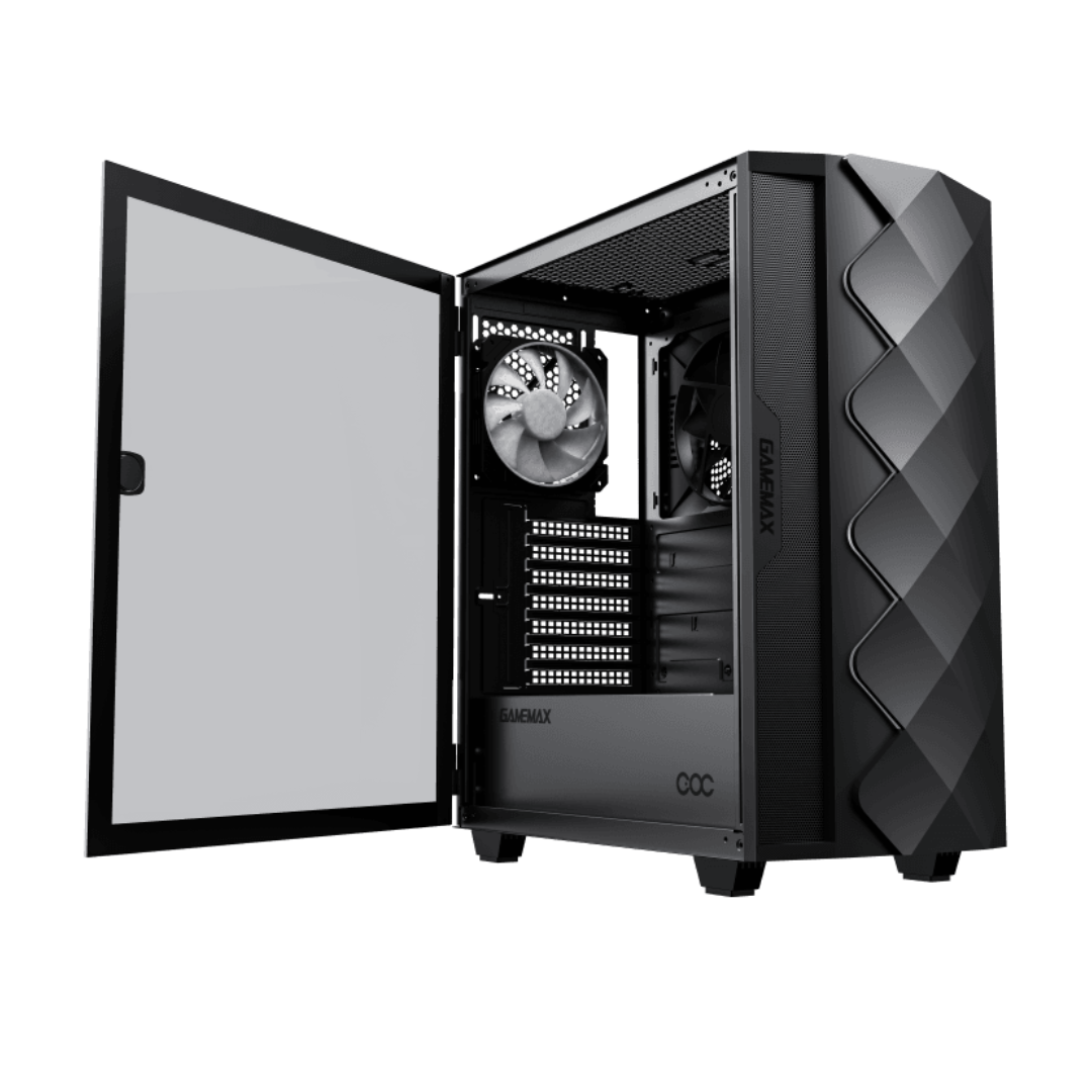 Gabinete Gamer Gamemax Diamond COC Black