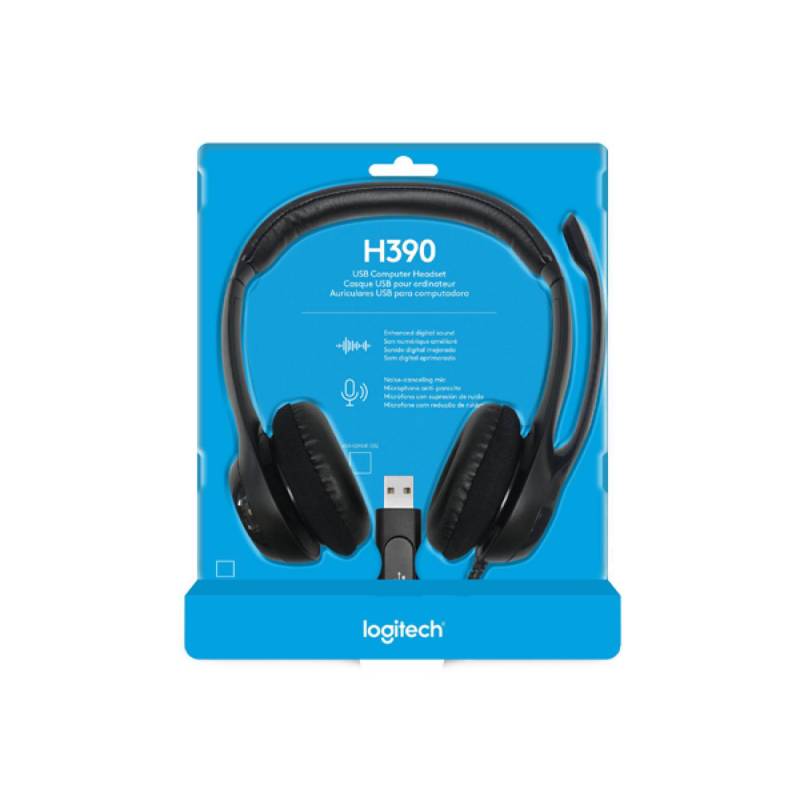 Audífono con micrófono USB Logitech H390