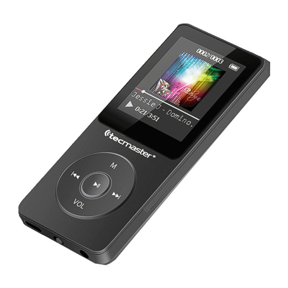 MP3 Tecmaster 16 Gb BT Wireless + Audífono 3.5mm Black