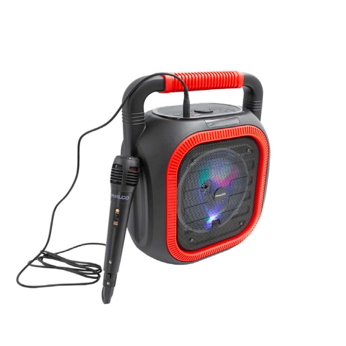 Parlante TWS Karaoke PHILCO 765RD 6.5 Black/Red