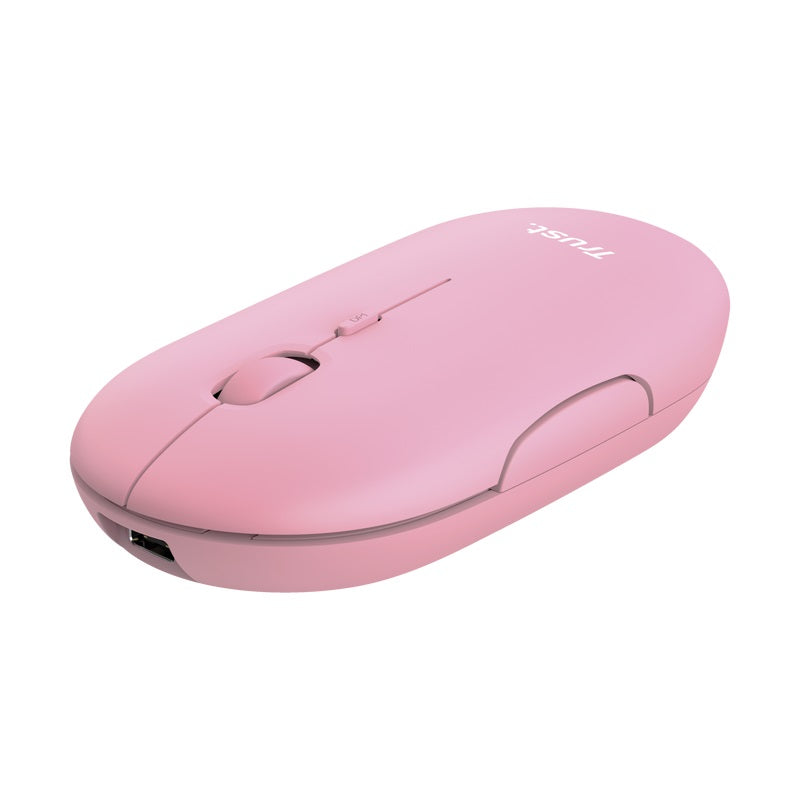 Mouse Trust Puck  WRL-BT Recargable PINK