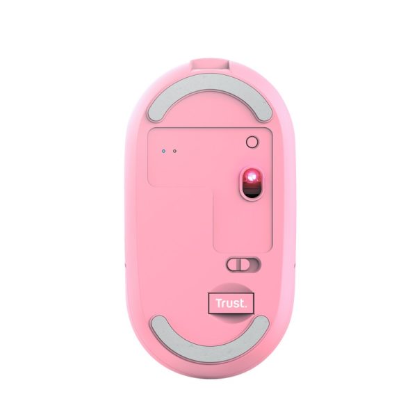 Mouse Trust Puck  WRL-BT Recargable PINK