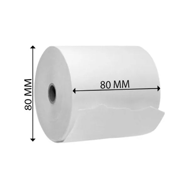 Rollo de Papel Térmico 80x80mm de 59 Grs (Pack de 5 unidades)