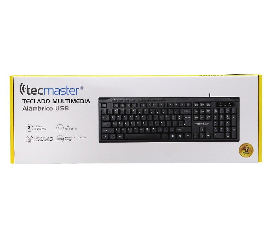 Teclado Alambrico Tecmaster TM-KB-M400