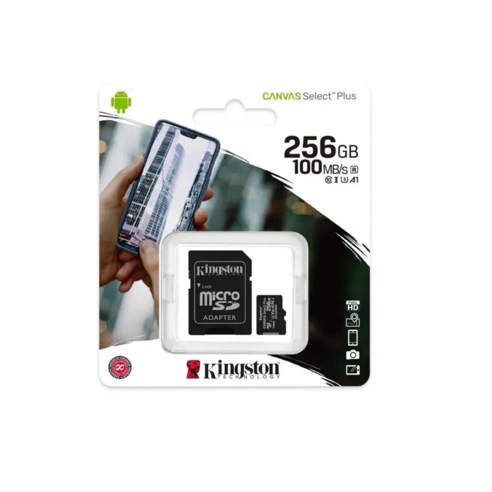 Memoria 256GB micro SDXC (100MB/s) UHS-I U3 V30 A1 Canvas Select Plus