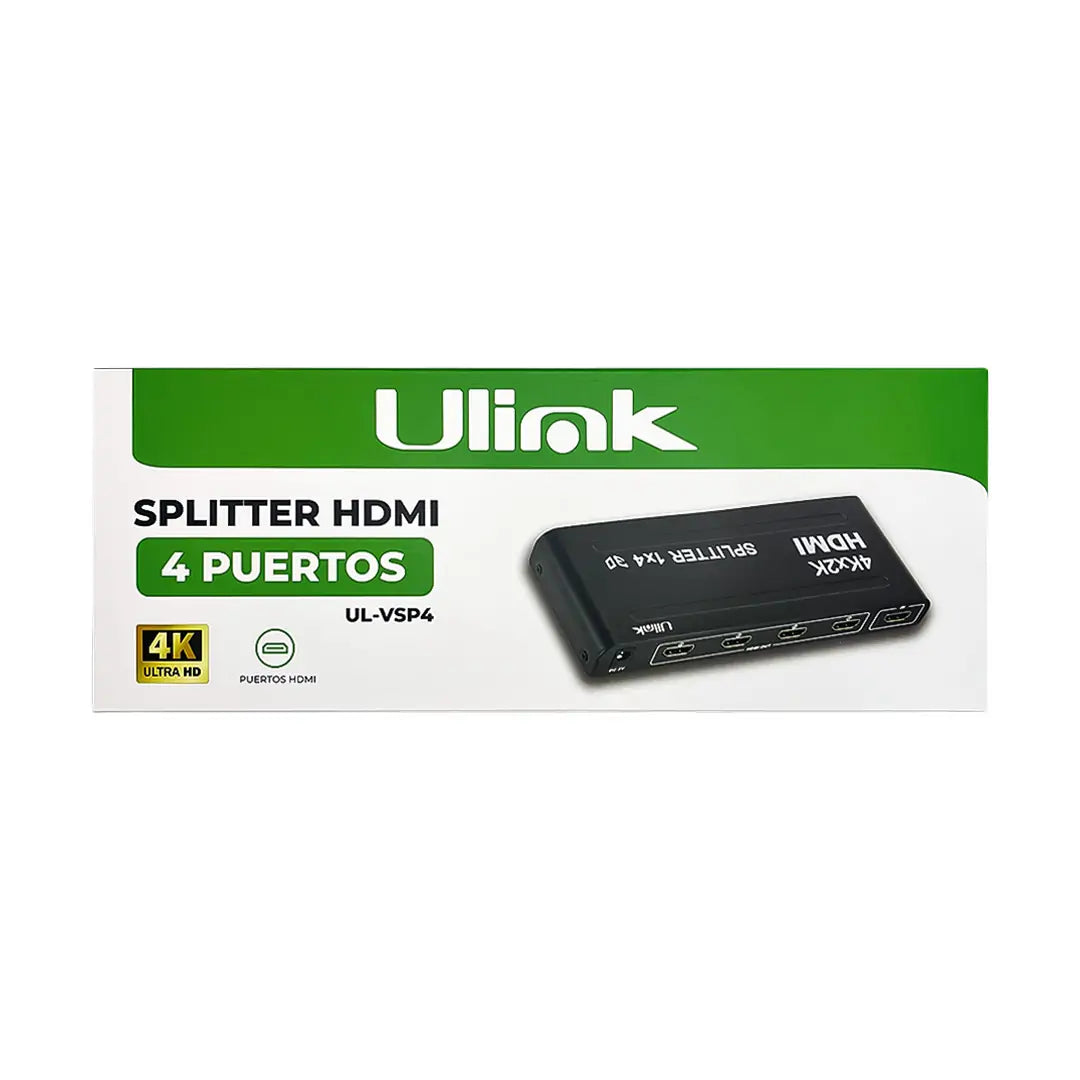 Splitter De Video HDMI 4 Puertos UL-VSP4 ULINK