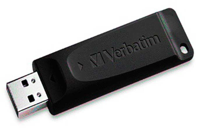 Pendrive 32Gb Slider USB 2.0 Negro Verbatim