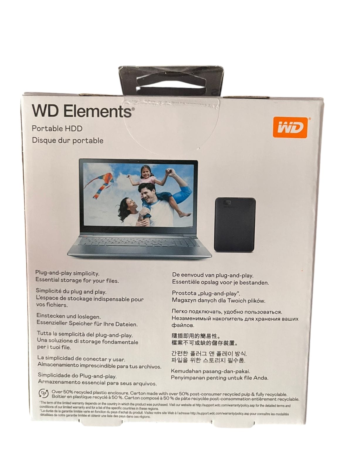 Disco Duro Externo 2TB WD Elements