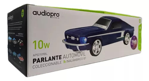 Parlante Bt Auto Clásico Recargable  Mustang Blue Audio Pro