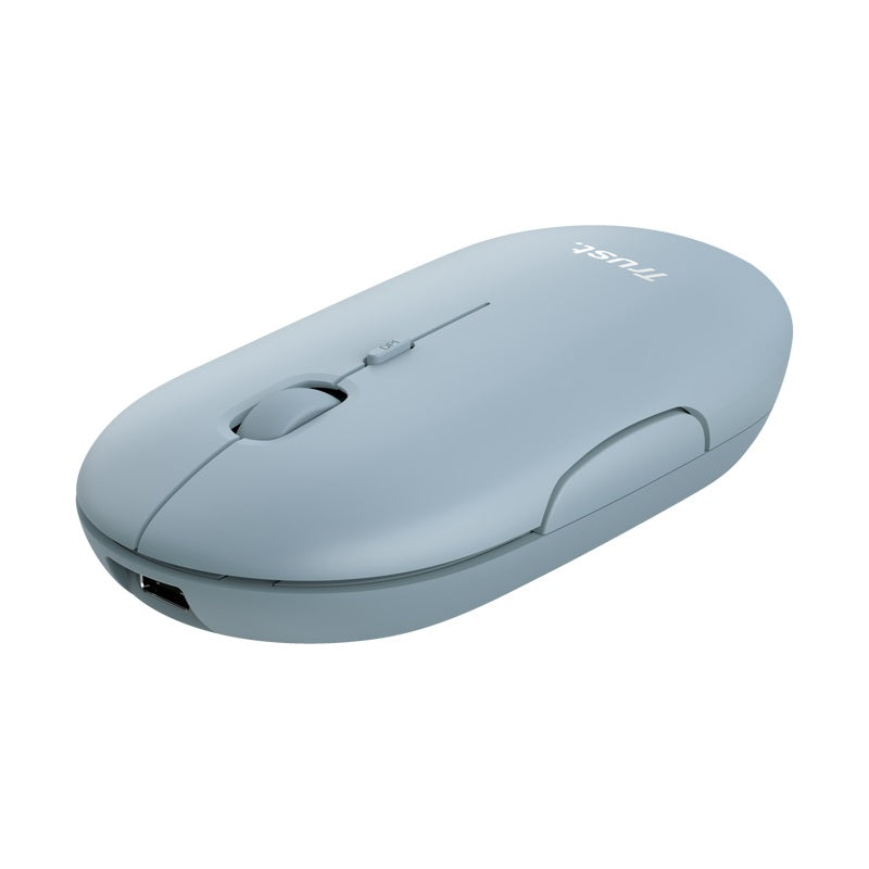 Mouse Trust Puck  WRL-BT Recargable Blue