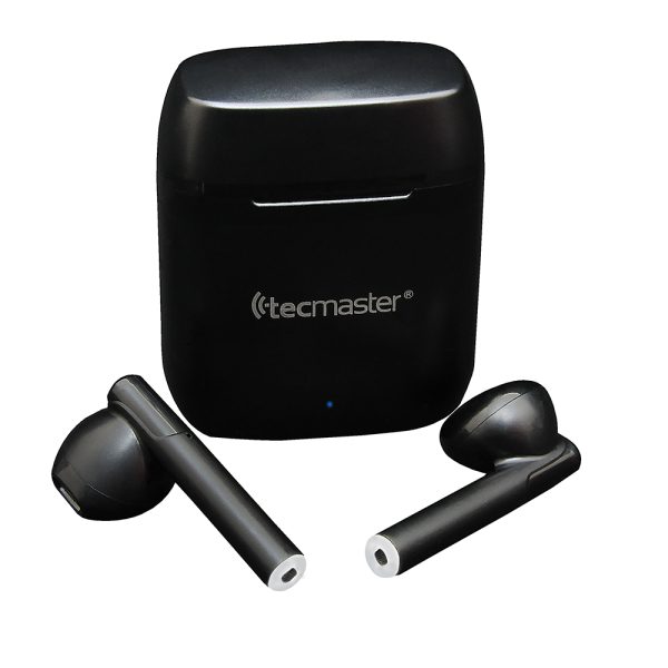 Audífono Earbuds TWS – TIPO-C, BT Wireless  NEGRO Tecmaster