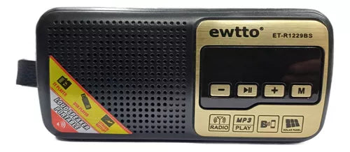 Radio Ewtto FM /USB /BT Recargable ET-R1229BS