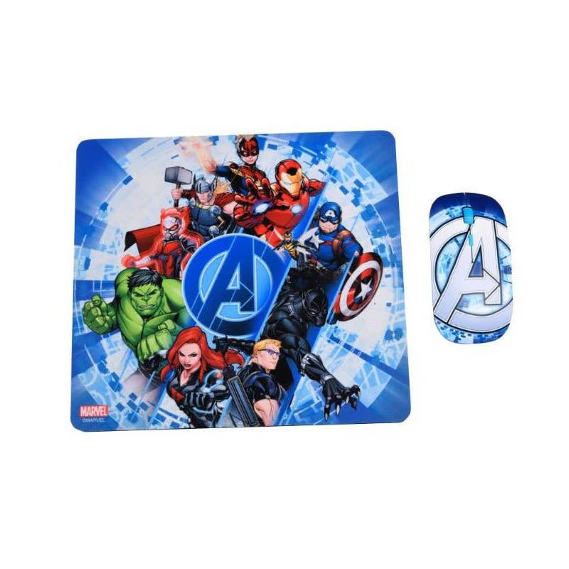 Kit Mouse Wireless + MousePad Avengers 1