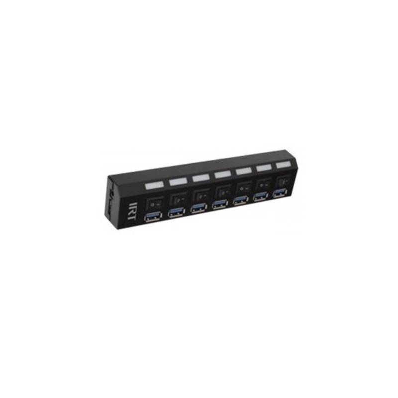 HUB 3.0 7 USB Hi-Speed 480MBPS Con Interruptores IRT