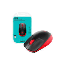 Mouse Inalámbrico Logitech Full Size M190 Red/Black