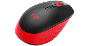 Mouse Inalámbrico Logitech Full Size M190 Red/Black