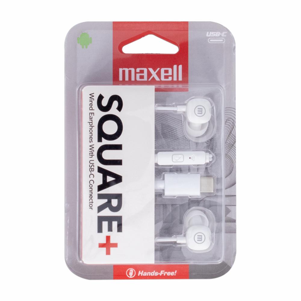 Audifonos Maxell Tipo C Square Blanco