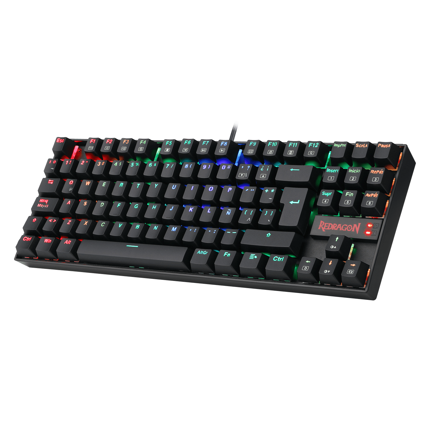 Teclado Mecánico Redragon Kumara K552 RGB Switch Red