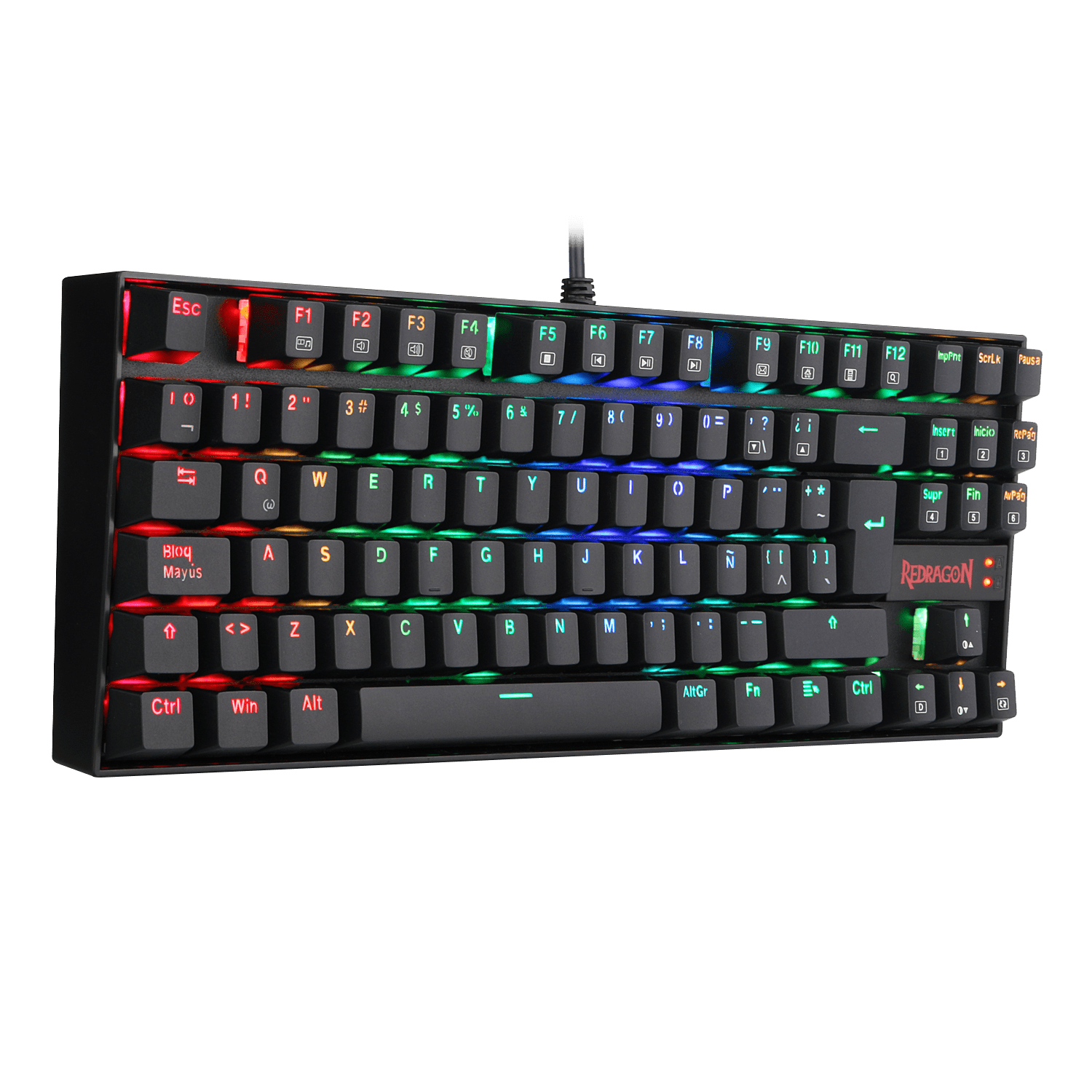 Teclado Mecánico Redragon Kumara K552 RGB Switch Red