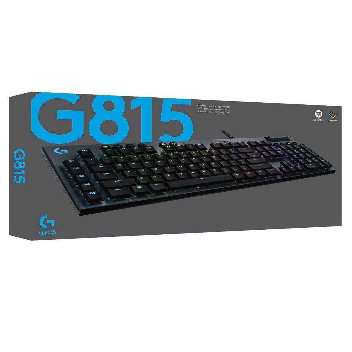 Teclado Mecanico Gamer Logitech G815 Lightsync Switch Brown (Layout Ingles)