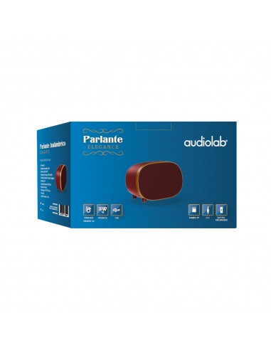 Parlante Retro Elegance BT Speaker Burdeo 3W X2 AUDIOLAB