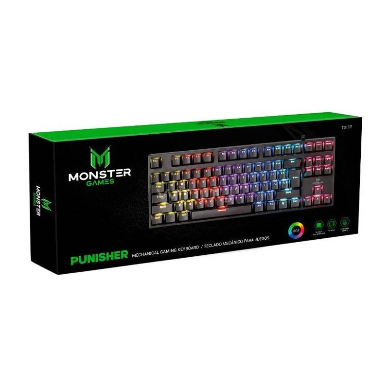 Teclado Gamer Monster Punisher T3117