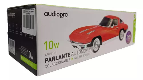 Parlante Bt Auto Clásico Recargable Corvette Stingray Red