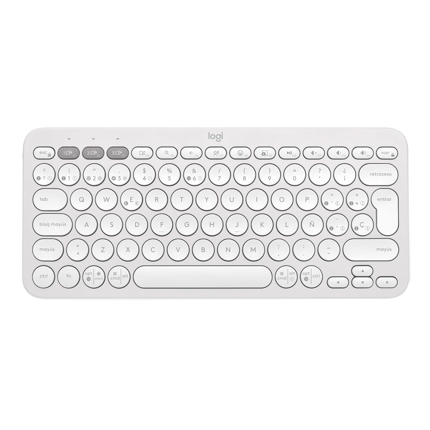 Teclado Bluetooth Pebble Keys 2 K380S White Logitech