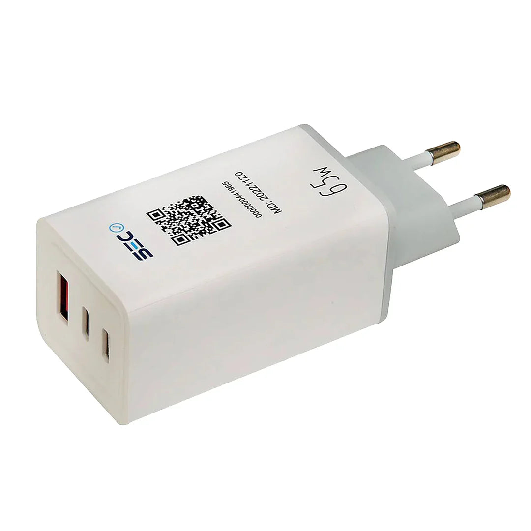 CARGADOR DE PARED 3 PUERTOS USB A /USB C/USB C/200541 65W TECMASTER