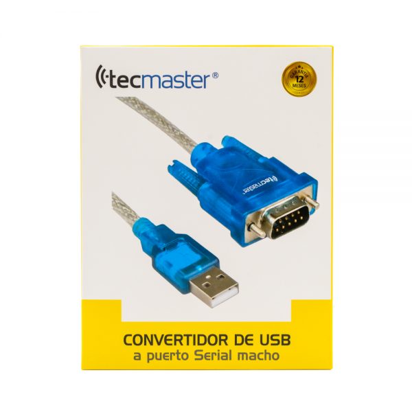 Convertidor De USB A Puerto Serial Macho TECMASTER.