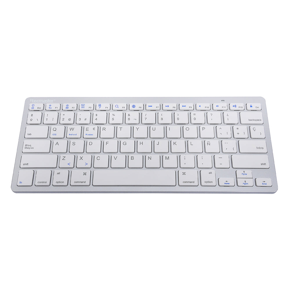 Teclado Bluetooth Silver Tecmaster