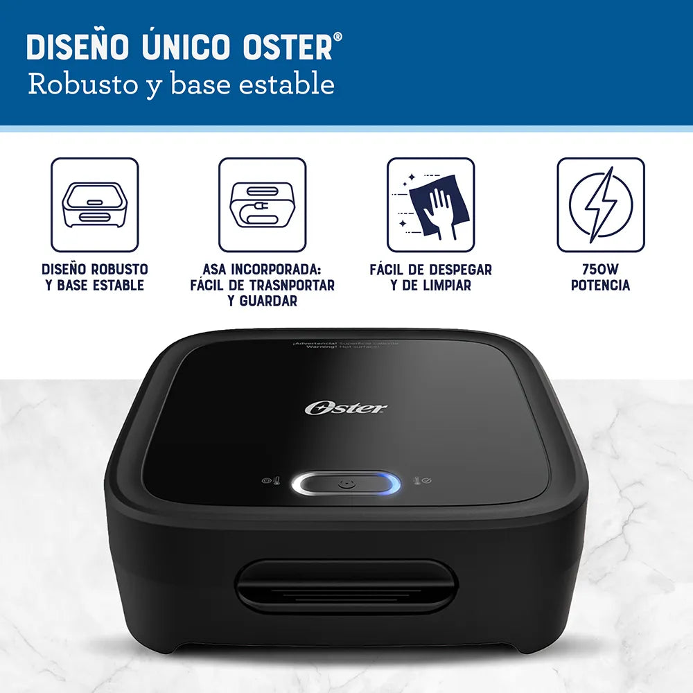 Sandwichera Oster® compacta con platos hondos CKSTSM400