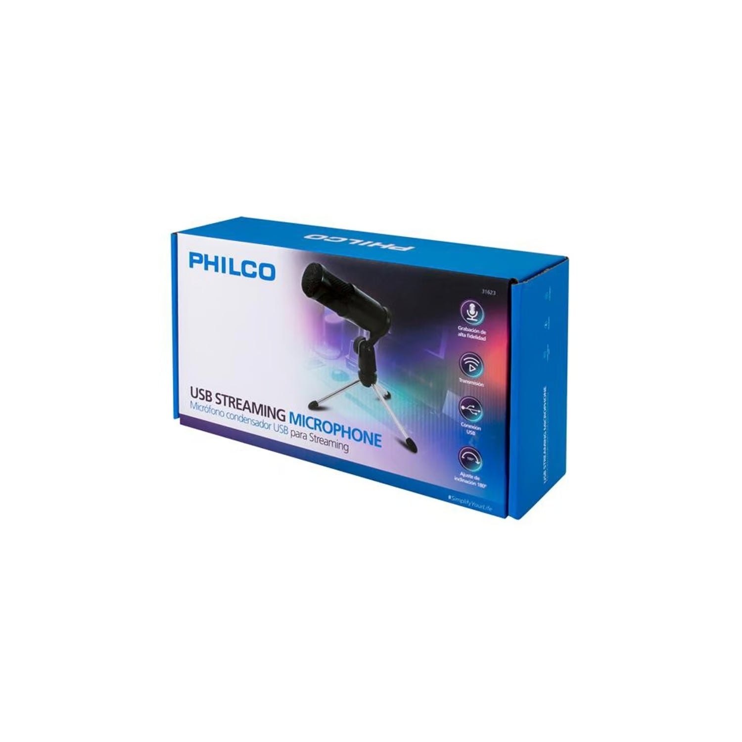 Micrófono Condensador Usb Streaming Philco