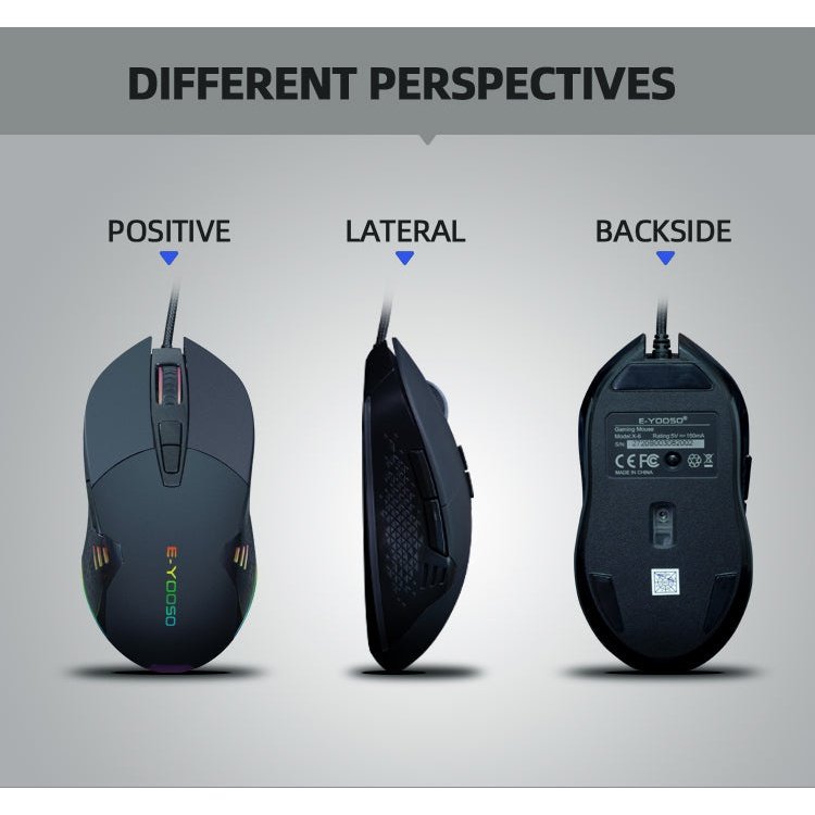 Mouse Gamer X-6 E-Yooso