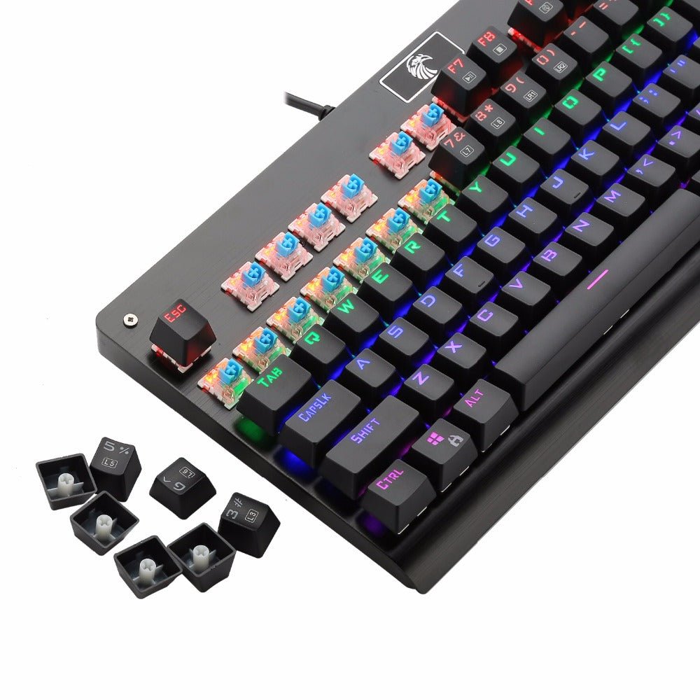 Teclado Mecánico Gamer E-Yooso Falcon Z77 Sw Blue