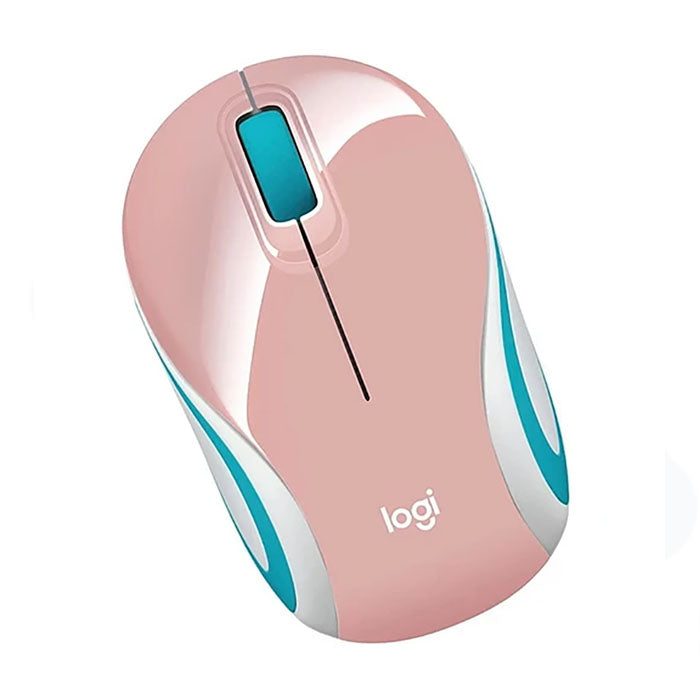 Mouse Inalámbrico Logitech Rosa Azul M187 Mini