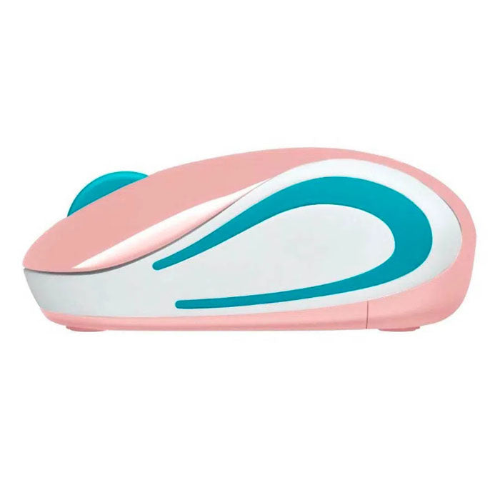 Mouse Inalámbrico Logitech Rosa Azul M187 Mini