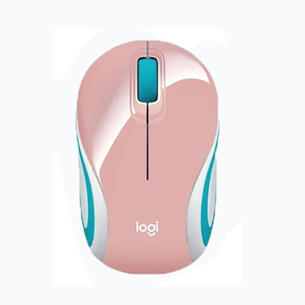 Mouse Inalámbrico Logitech Rosa Azul M187 Mini