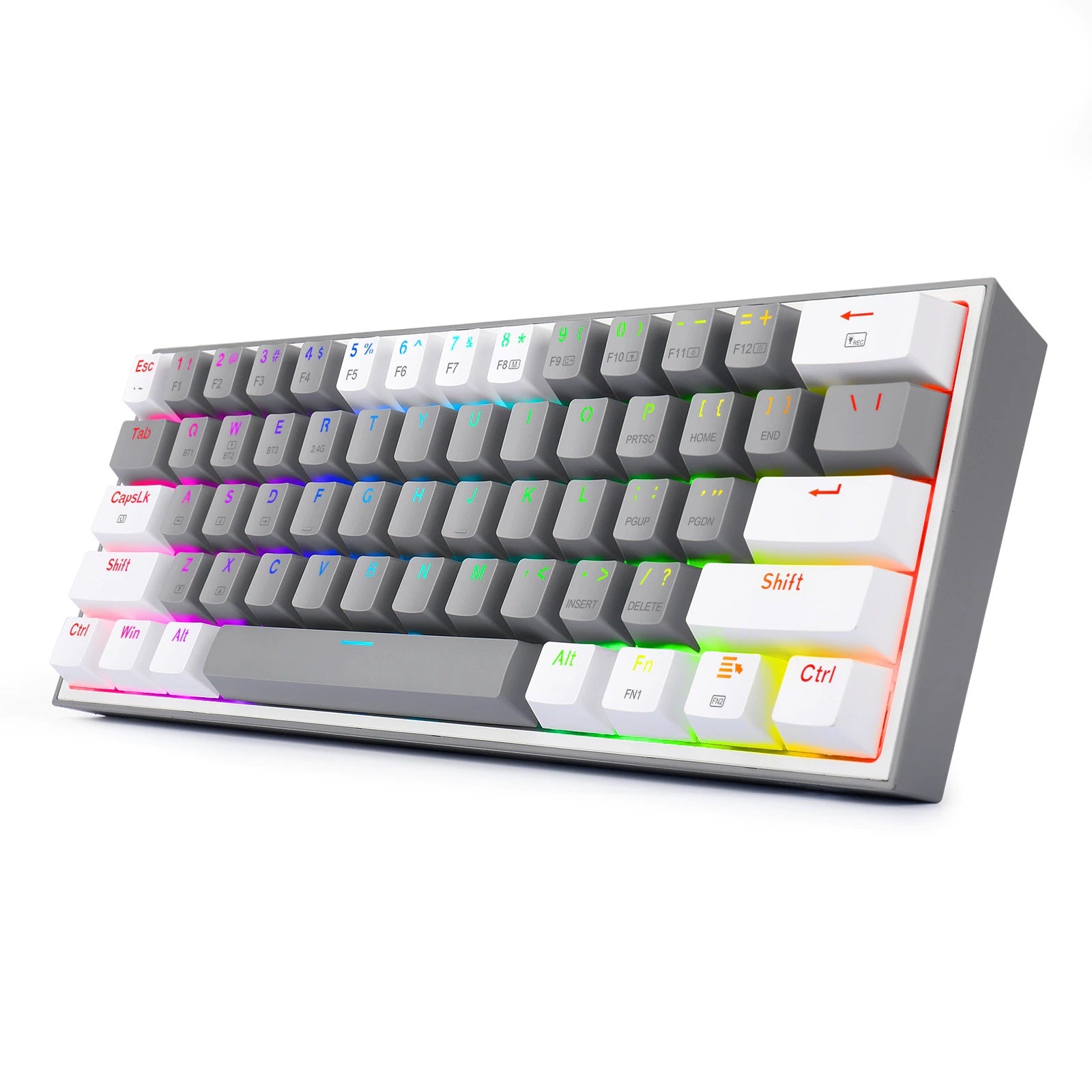 Teclado Mecánico Redragon Fizz Gray White K616 RGB