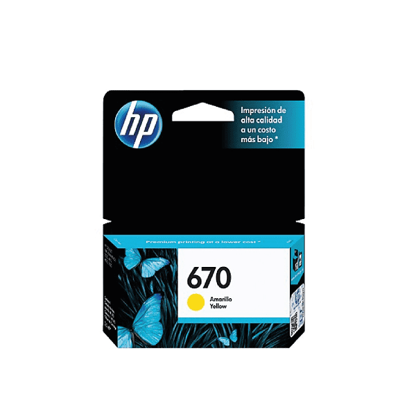 Cartucho Original HP 670 Yellow