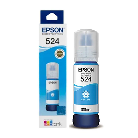 Tinta Original Epson 524 Cyan (T524220-AL )